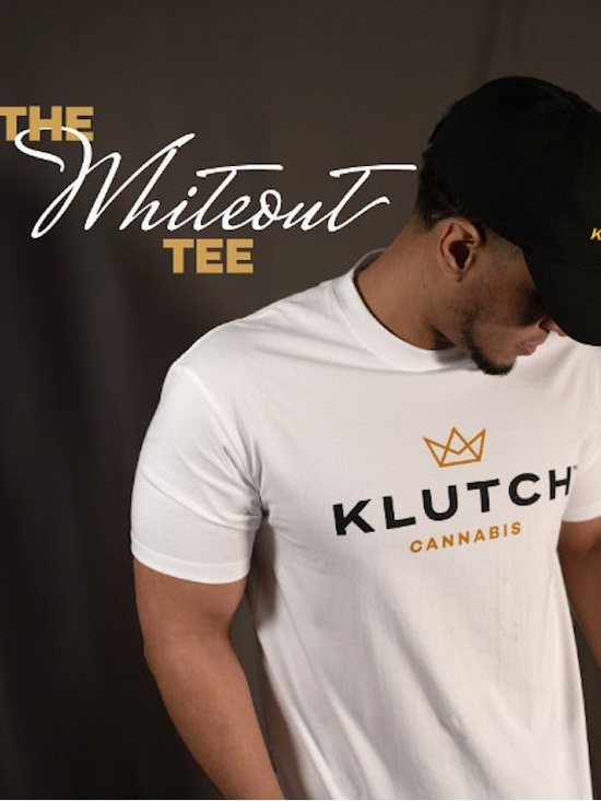 KLUTCH Cannabis Other - KLUTCH CANNABIS The Whiteout Tee Size XL 420 friendly